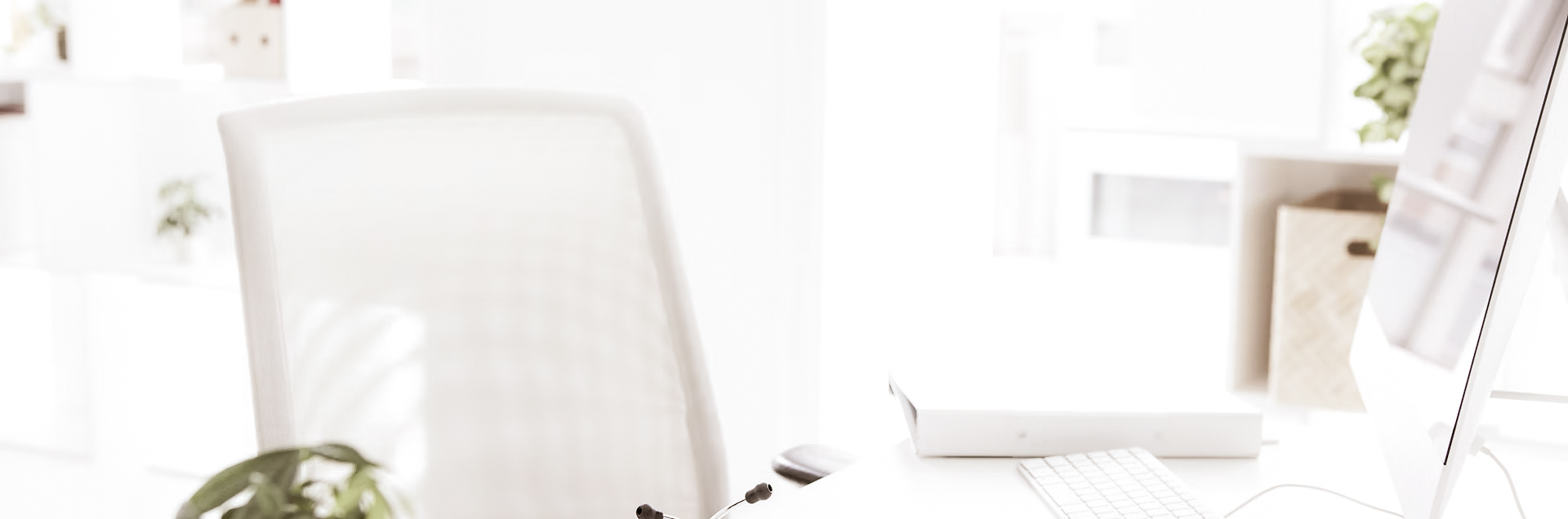 Bright, comfortable home workspace for telehealth consultations